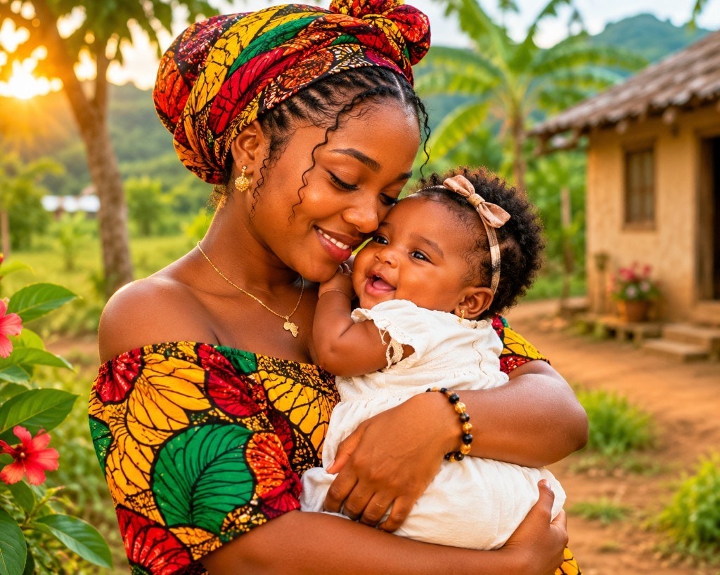 Portrait mère et enfant